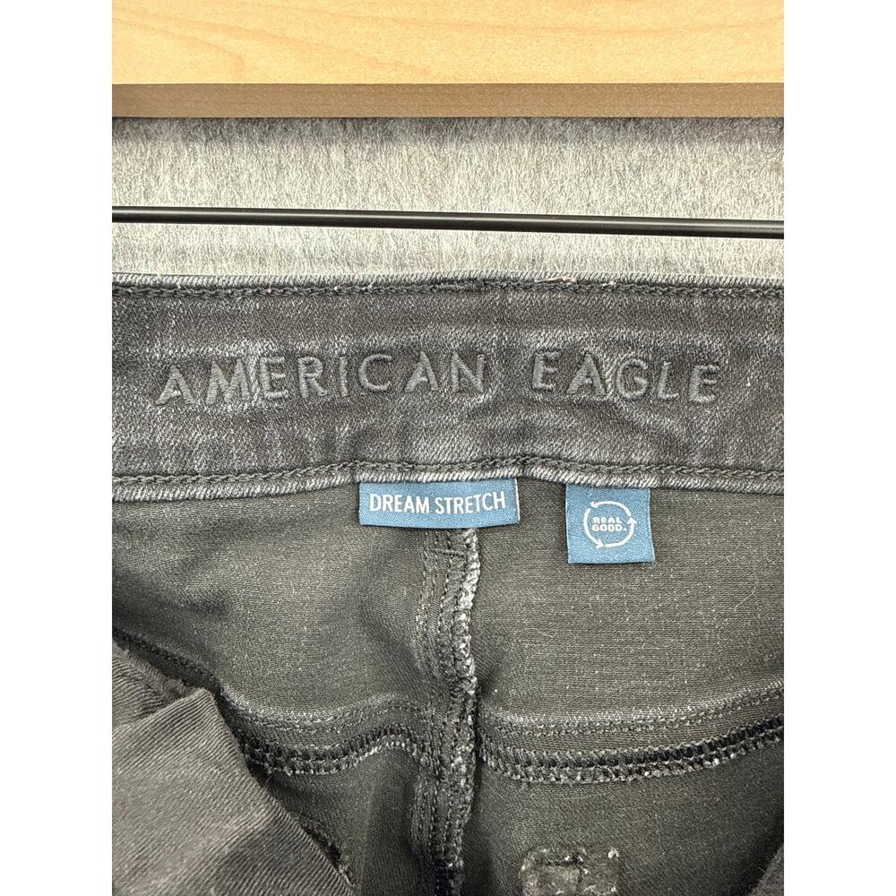 American Eagle Black High Rise Jegging Legging Mom Jeans Size 6 - Picture 3 of 5